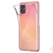 Samsung A515F Galaxy A51 ütésálló hátlap - Spigen Liquid Crystal - átlátszó