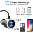 Extreme Bluetooth FM-transmitter/szivargyújtó töltő - USB QC3.0 + TF-kártyaolvasó - Extreme BC49BQ - fekete