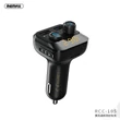 Remax Bluetooth FM-transmitter/szivargyújtó töltő - 2xUSB + microSD-kártyaolvasó - Remax RCC105 - black 