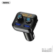 Remax Bluetooth FM-transmitter/szivargyújtó töltő - 2xUSB + microSD-kártyaolvasó - Remax RCC105 - black 