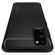 Samsung G980F Galaxy S20 ütésálló hátlap - Spigen Rugged Armor - fekete
