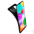 Samsung A415F Galaxy A41 ütésálló hátlap - Spigen Rugged Armor - fekete