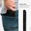 Samsung A415F Galaxy A41 ütésálló hátlap - Spigen Rugged Armor - fekete