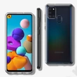 Samsung A217F Galaxy A21s ütésálló hátlap - Spigen Liquid Crystal - átlátszó