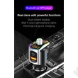 Extreme Bluetooth FM-transmitter/szivargyújtó töltő - USB QC3.0 + PD + microSD / Pendrive olvasó - Extreme BC67 - 5V/3A - fekete