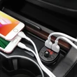 Hoco Bluetooth FM-transmitter/szivargyújtó töltő/kihangosító - 2xUSB + SD kártyaolvasó - Hoco E41 - fekete