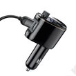 Baseus Bluetooth FM-transmitter/szivargyújtó töltő - 2xUSB + MP3 - Baseus RH01/S05 - black 