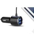 Extreme Bluetooth FM-transmitter/szivargyújtó töltő - USB QC3.0 + TF-kártyaolvasó - Extreme BC30AQ - fekete
