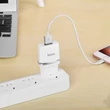 HOCO hálózati töltő adapter + lightning kábel - 5V/1A - HOCO C11 - fehér