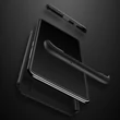 Samsung A105F Galaxy A10 hátlap - GKK 360 Full Protection 3in1 - fekete
