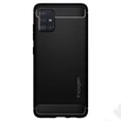 Samsung A715F Galaxy A71 ütésálló hátlap - Spigen Rugged Armor - fekete