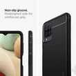 Samsung A125F Galaxy A12 ütésálló hátlap - Spigen Rugged Armor - fekete