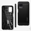 Samsung A125F Galaxy A12 ütésálló hátlap - Spigen Rugged Armor - fekete