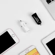 HOCO 2xUSB szivargyújtós töltő adapter - 5V/2,4A - HOCO Z12 Elite - fekete