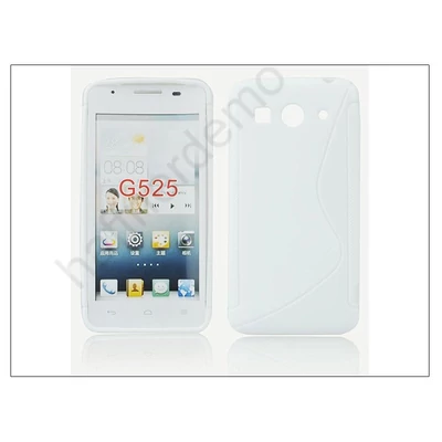 Huawei Ascend G525 szilikon hátlap - S-Line - fehér