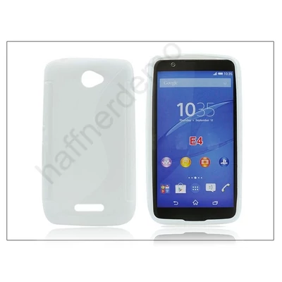Sony Xperia E4 (E2104/E2105) szilikon hátlap - S-Line - fehér