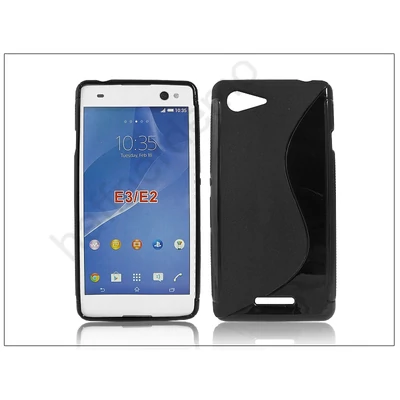 Sony Xperia E3 (D2203) szilikon hátlap - S-Line - fekete