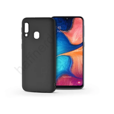 Samsung A202F Galaxy A20e szilikon hátlap - Soft - fekete