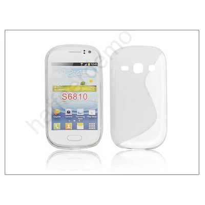 Samsung S6810 Galaxy Fame szilikon hátlap - S-Line - clear