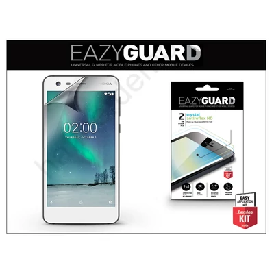 Nokia 2 képernyővédő fólia - 2 db/csomag (Crystal/Antireflex HD)