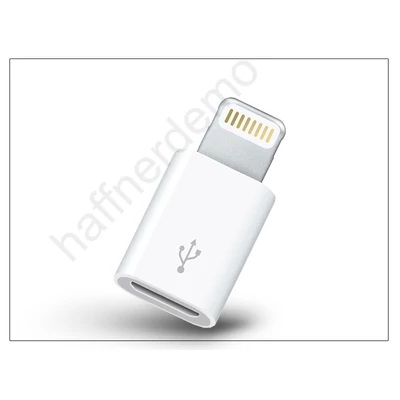 Apple iPhone 5/5S/5C/SE/iPad 4/iPad Mini Lightning - micro USB adapter - utángyártott