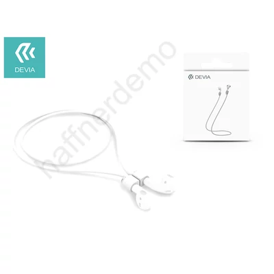 Devia mágneses szilikon nyakpánt AirPods fülhallgatóhoz - Devia Magnet AirPod Strap - white