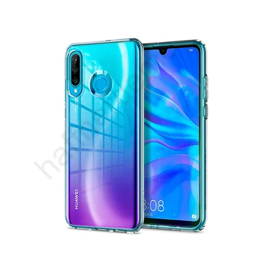 Huawei P30 Lite ütésálló hátlap - Spigen Liquid Crystal - átlátszó