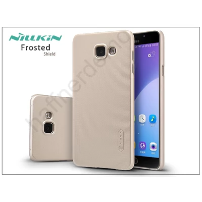 Samsung A710F Galaxy A7 (2016) hátlap képernyővédő fóliával - Nillkin Frosted Shield - golden