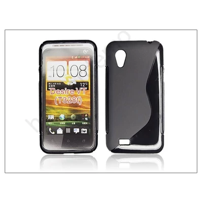HTC Desire VT szilikon hátlap - S-Line - fekete