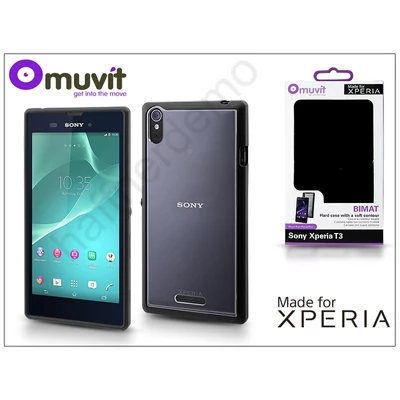 Sony Xperia T3 (D5103) hátlap - Made for Xperia Muvit Bimat - black/clear