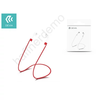 Devia szilikon nyakpánt AirPods fülhallgatóhoz - Devia Classic AirPod Strap - red