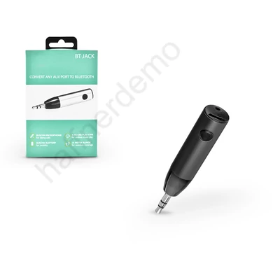 FM-transmitter - Bluetooth + 3,5 mm jack AUX csatlakozó - fekete