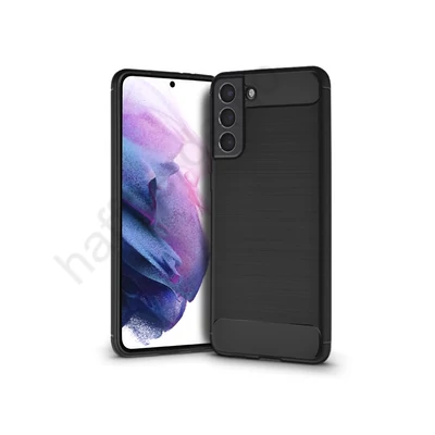Samsung G996F Galaxy S21+ szilikon hátlap - Carbon - fekete