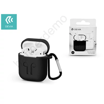 Devia szilikon tok AirPods fülhallgatóhoz - black