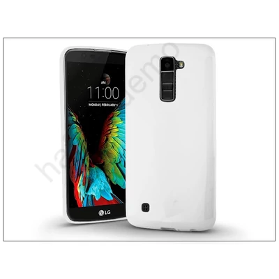 LG K10 K420N szilikon hátlap - Jelly Bright 0,3 mm - fehér