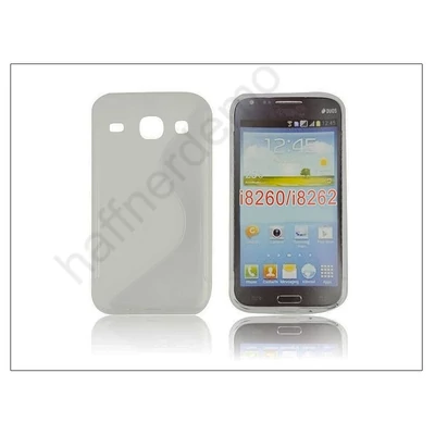Samsung i8260 Galaxy Core szilikon hátlap - S-Line - transparent