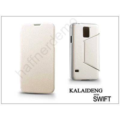 Samsung SM-G900 Galaxy S5 flipes tok - Kalaideng Swift Series - white