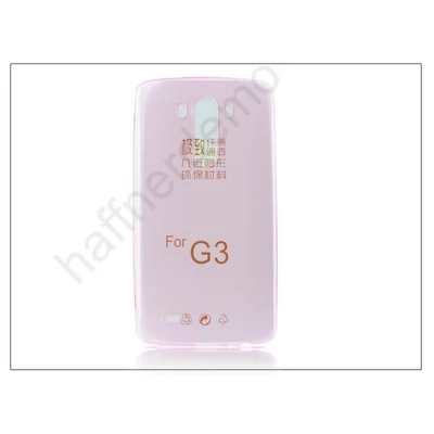 LG G3 D855 szilikon hátlap - Ultra Slim 0,3 mm - pink