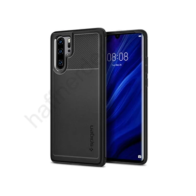 Huawei P30 Pro ütésálló hátlap - Spigen Rugged Armor - fekete
