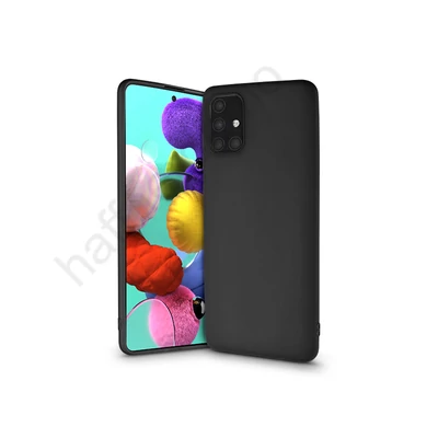 Samsung A515F Galaxy A51 szilikon hátlap - Soft - fekete