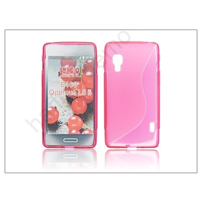 LG E460 Optimus L5 II szilikon hátlap - S-Line - pink