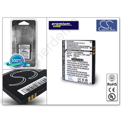 LG KE820/KE850 akkumulátor (LGIP-A750) - Li-Ion 750 mAh - PRÉMIUM