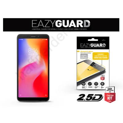 Xiaomi Redmi 6/6A gyémántüveg képernyővédő fólia - Diamond Glass 2.5D Fullcover - fekete