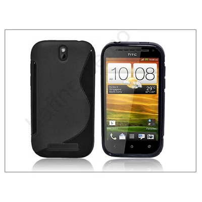 HTC One SV szilikon hátlap - S-Line - fekete