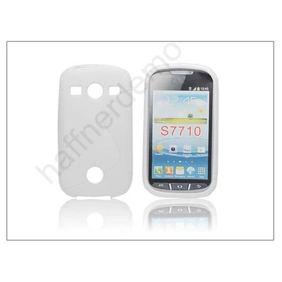 Samsung S7710 Galaxy Xcover 2 szilikon hátlap - S-Line - fehér