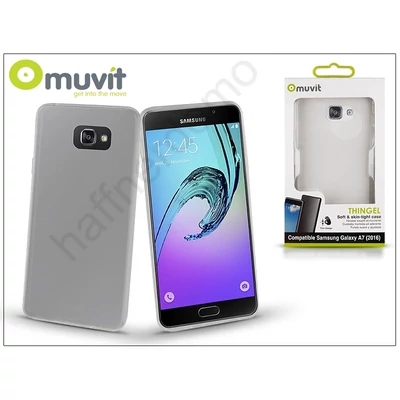 Samsung A710F Galaxy A7 (2016) hátlap - Muvit ThinGel - transparent