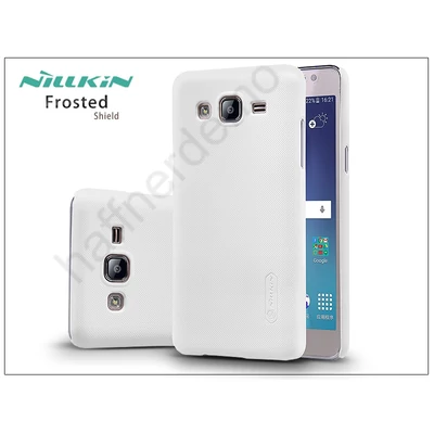 Samsung SM-G550 Galaxy On5 hátlap képernyővédő fóliával - Nillkin Frosted Shield - fehér