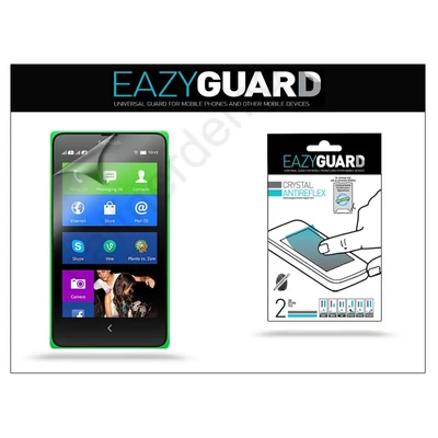 Nokia X/X+ képernyővédő fólia - 2 db/csomag (Crystal/Antireflex)