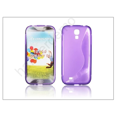 Samsung i9500 Galaxy S4 szilikon hátlap - lila - S-Line