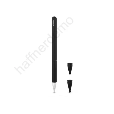 Szilikon védőtok Apple Pencil 2 tollhoz - fekete (ECO csomagolás)